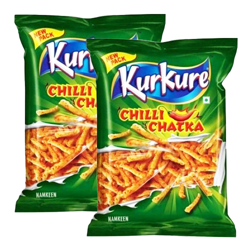 Kurkure Chilli Chatka (Bundle of 2 x 68 to 90g)