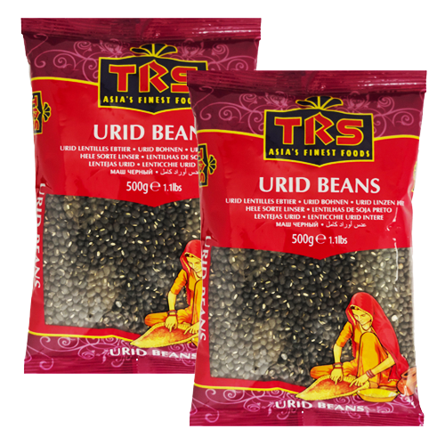 TRS Urad Dal Whole With Skin / Urid Beans (Bundle of 2 x 500g) -1kg