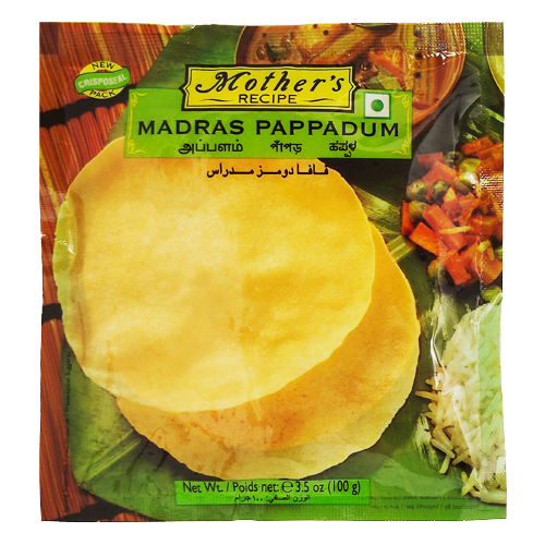 Mother's Recipe Madras Plain Papadum (100g)