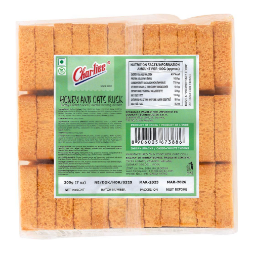 Charliee Honey and Oats Rusk (200g)