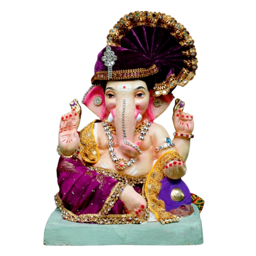 Ganesha Idol Eco-Friendly Clay 10inch -EF130 (1pc)