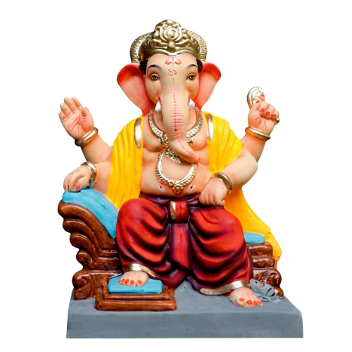 Ganesha Idol Eco-Friendly Clay 12inch -EF147 (1pc)