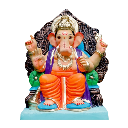 Ganesha Idol Eco-Friendly Light Weighted Paper Mache 15inch - PM337 (1pc)