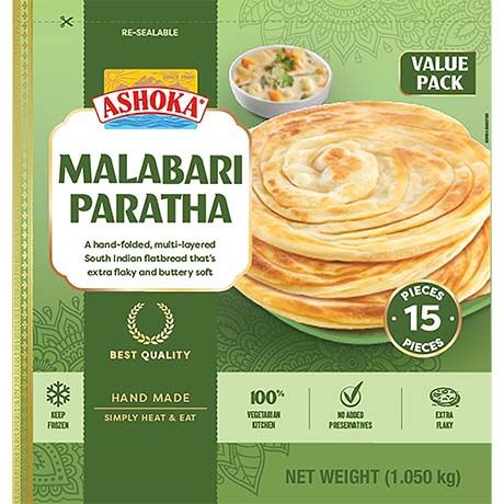 Ashoka Malabari Paratha Family Pack (1.05kg) - Frozen Item !!