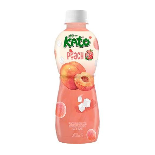 Kato Peach Juice with Nata de Coco (320ml)