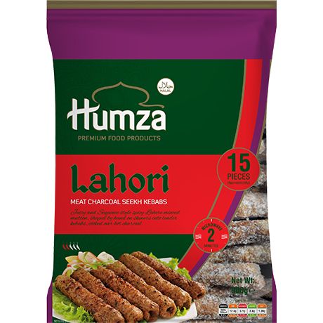 Humza Seekh Kebab Lahori Meat Charcoal (900g) - Frozen Item !!!