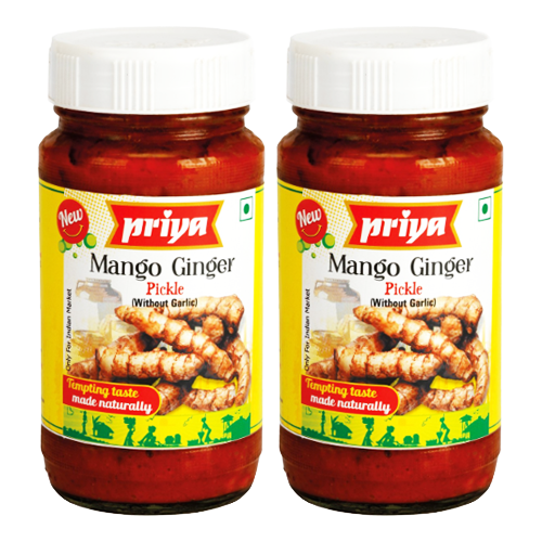 Priya Mango Ginger Pickle (Bundle of 2 x 300g)