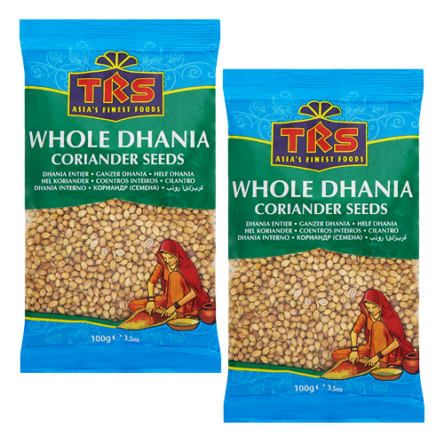 TRS Coriander Seeds / Dhania Whole (Bundle of 2 x 100g)