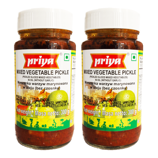 Priya Mixed Pickle (Bundle of 2 x 300g)