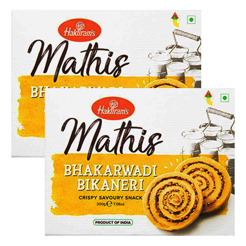 Haldiram's Bhakarwadi Bikaneri (Bundle of 2 x 200g)