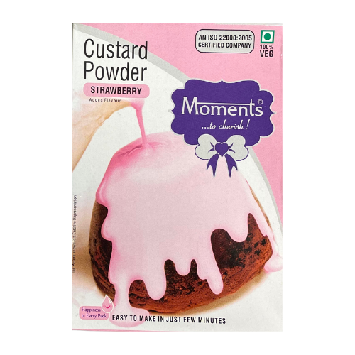 Moments Custard Strawberry Powder (100g) - Sale Item [BBD: 31 March 2025]