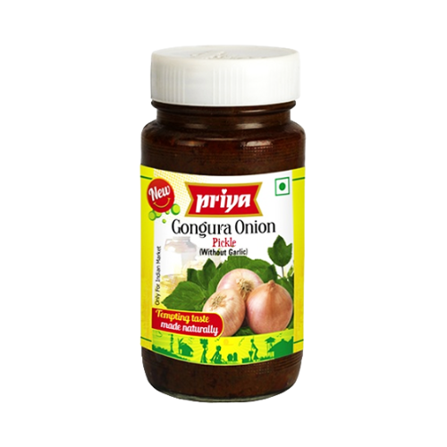 Priya Gongura Onion Pickle Without Garlic (300g)