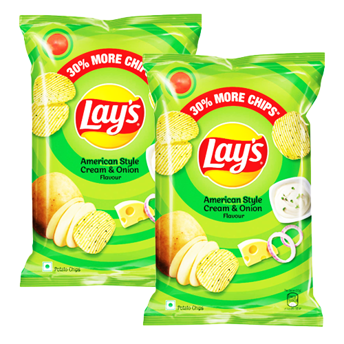 Lay's American style cream & Onion (Bundle of 2 x 40 to 52g)