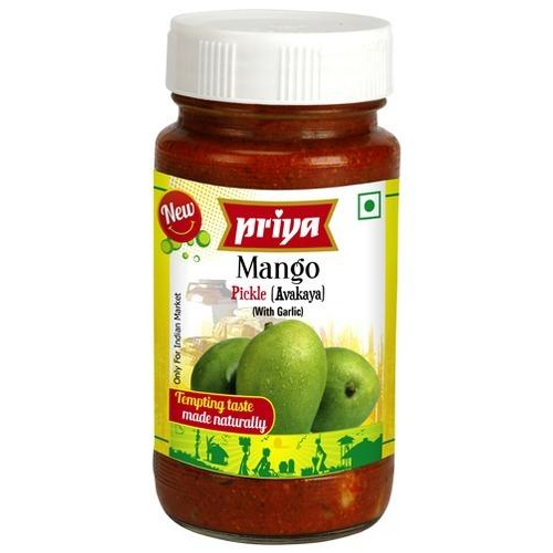 Priya Mango (Avakaya) Pickle without Garlic (300g)