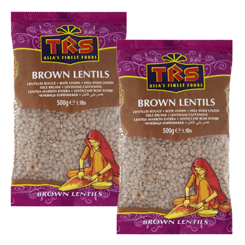TRS Brown Lentils Whole / Masoor Whole (Bundle of 2 x 500g) - 1kg