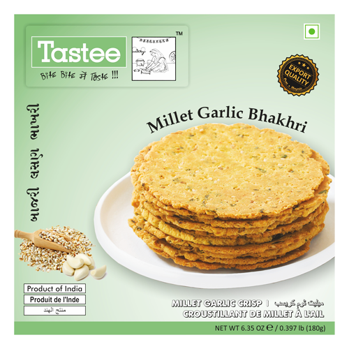 Tastee Bhakhari Garlic Millet (180g)