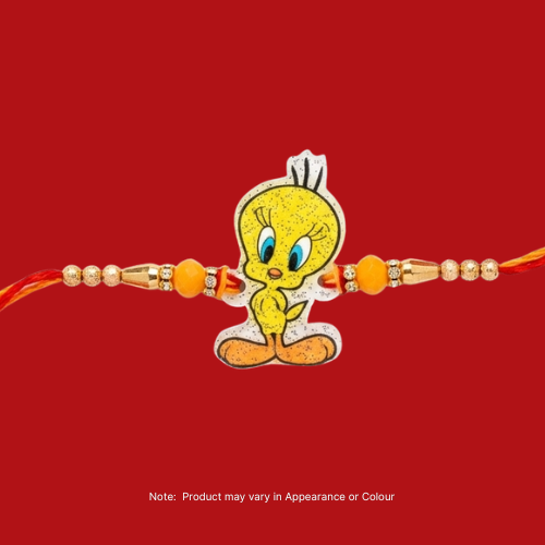 Tweety Bird Glitter Kids Rakhi (1pc)