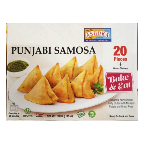 Ashoka Punjabi Samosa With Chutney (1Kg) - Frozen Item !!