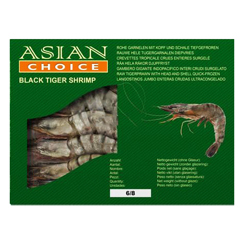 Asian Choice Black Tiger Shrimp (700g) - Frozen Item !!