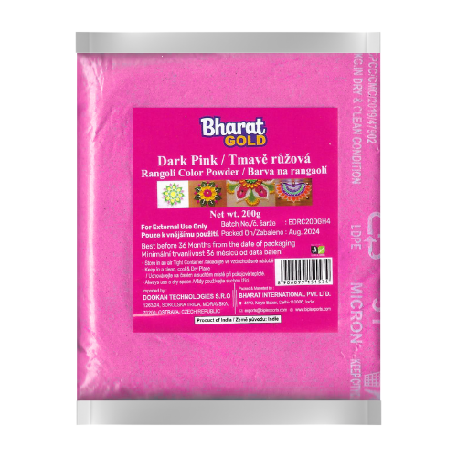 Dark Pink Rangoli Colour Powder (200g)