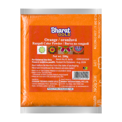 Orange Rangoli Colour Powder (200g)