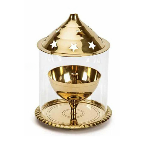 Brass Akhand Jyoti Stand 4inch / Diya / Oil Lamp (1pc)