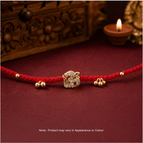 Sacred Om Studded Rakhi (1pc)