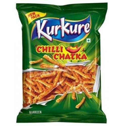 Kurkure Chilli Chatka (Bundle of 5 x 68 to 90g)