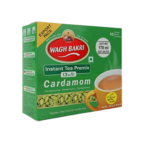 Wagh Bakri Premix Instant Tea Cardamom Tea (140g) - Sale Item [BBD: 30 July 2026]