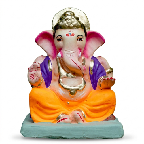 Ganesha Idol Eco-Friendly Clay 8inch -EF46 (1pc)