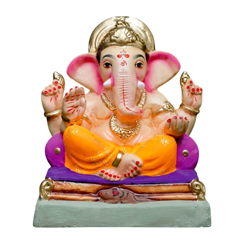 Ganesha Idol Eco-Friendly Clay 10inch -EF102 (1pc)