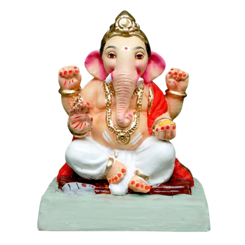 Ganesha Idol Eco-Friendly Clay 10inch -EF105 (1pc)