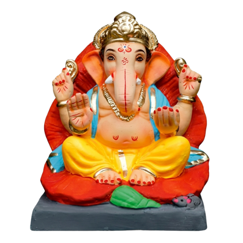 Ganesha Idol Eco-Friendly Clay 10inch -EF115 (1pc)