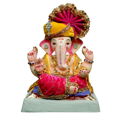 Ganesha Idol Eco-Friendly Clay 10inch -EF131 (1pc)