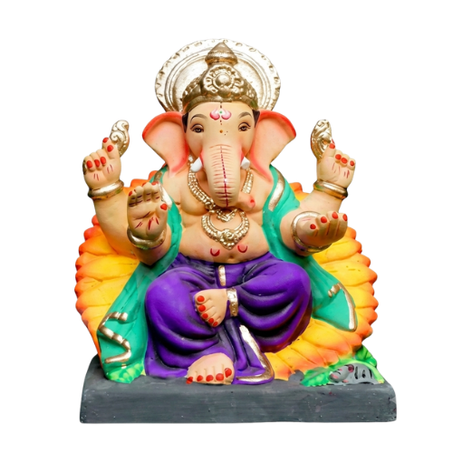Ganesha Idol Eco-Friendly Clay 12inch -EF151 (1pc)
