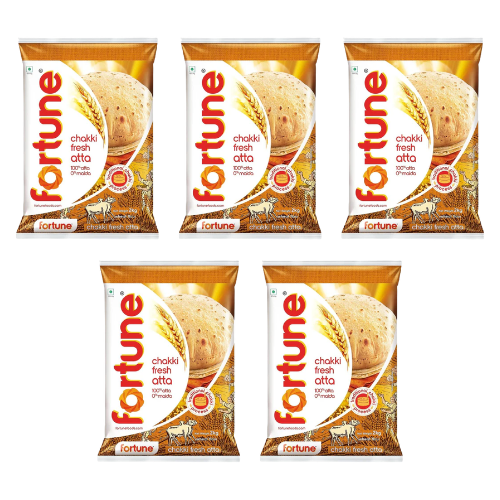 Fortune Chakki Atta / Whole Wheat Flour- Export Pack !! (Bundle of 5 x 2kg)