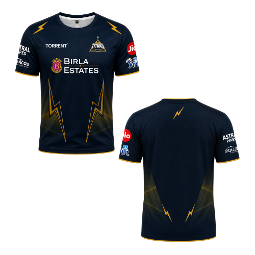 Free IPL 2025 Gujarat Titans Fan Edition Replica Team Jersey - XXL (1pc)