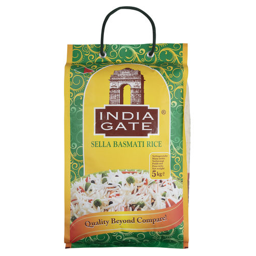 India Gate Sella Basmati Rice (5kg) - Damaged Packaging