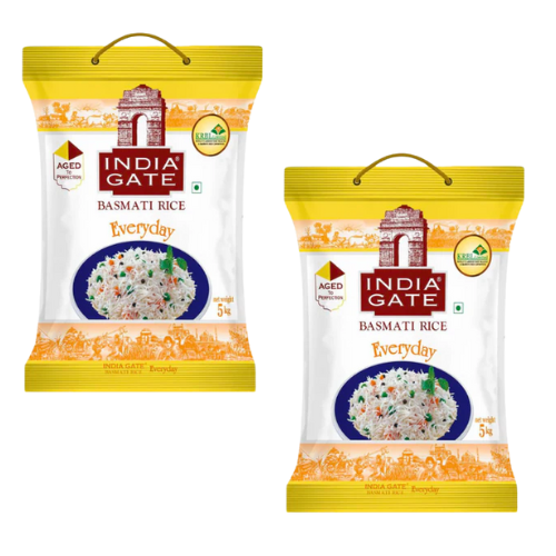 India Gate Everyday Basmati Rice (Bundle of 2 x 5kg) - 10kg