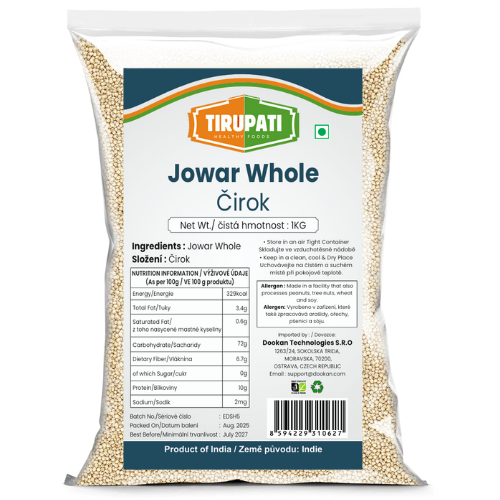 Tirupati Juwar / Juar / Sorghum Millet Whole (1kg)