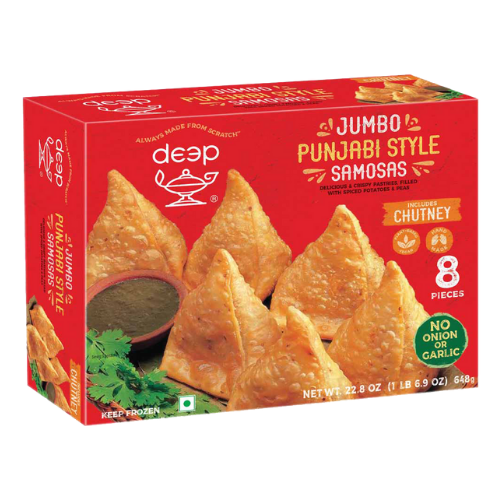 Deep Punjabi Samosa With Chutney (648g) - Frozen Item !!