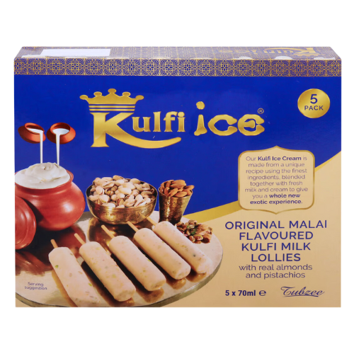 Tubzee Plain Kulfi Ice (350ml) - Frozen Item !!