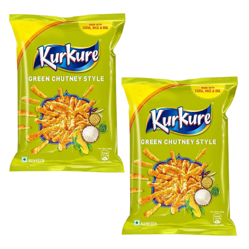 Kurkure Green Chutney Rajasthani Style (Bundle of 2 x 68 to 90g)