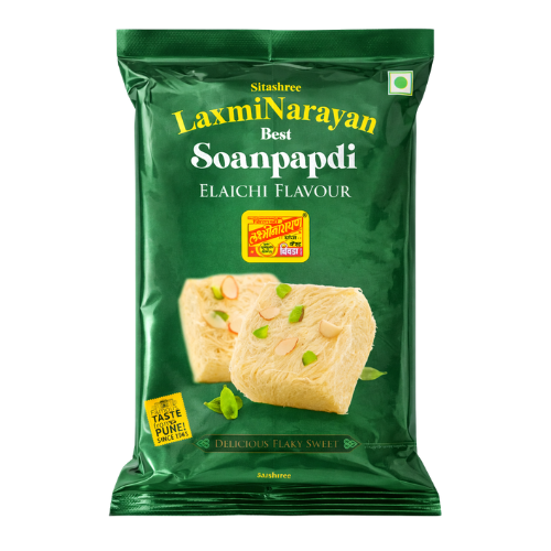 LaxmiNarayan Soan Papdi Cardamom / Elaichi Flavour (200g)