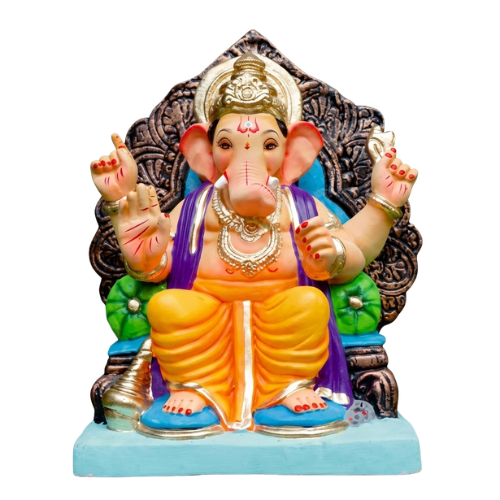 Ganesha Idol Eco-Friendly Light Weighted Paper Mache 15inch - PM339 (1pc)