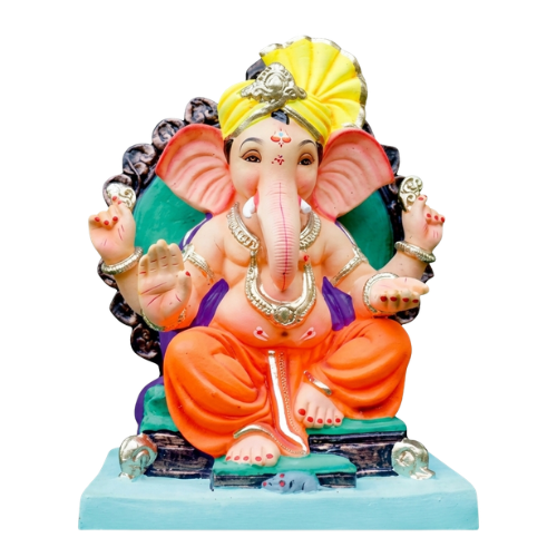 Ganesha Idol Eco-Friendly Light Weighted Paper Mache 21inch - PM389 (1pc)