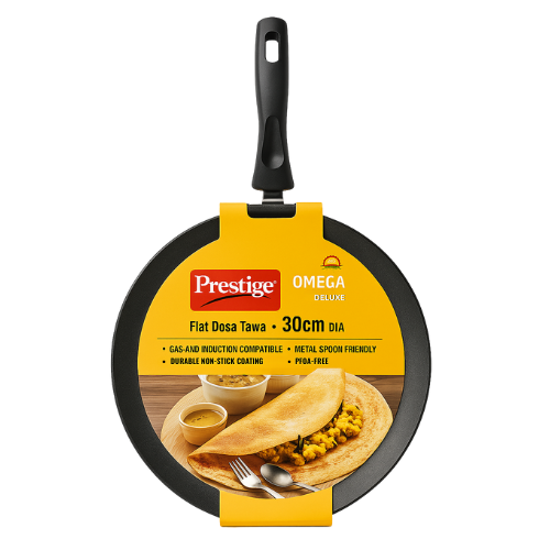 Prestige Omega Delux Induction Base Non Stick Flat Dosa Tava (1pc)