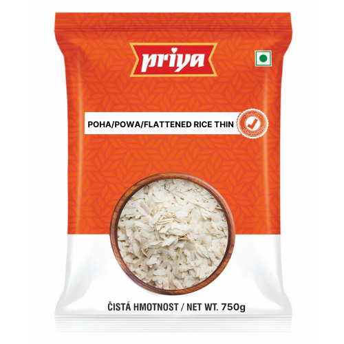 Priya Poha / Powa / Flattened Rice - Thin (750g) - Sale Item [BBD: 13 October 2026]
