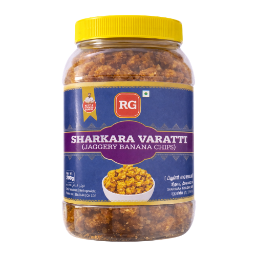 RG Sharkkara Varatti / Jaggery Coated Banana Chips (200g)
