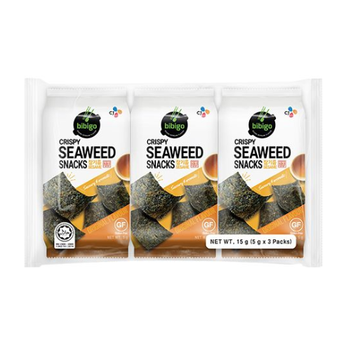 BIBIGO Crispy Seaweed Snacks (Pack of 3) (15g)